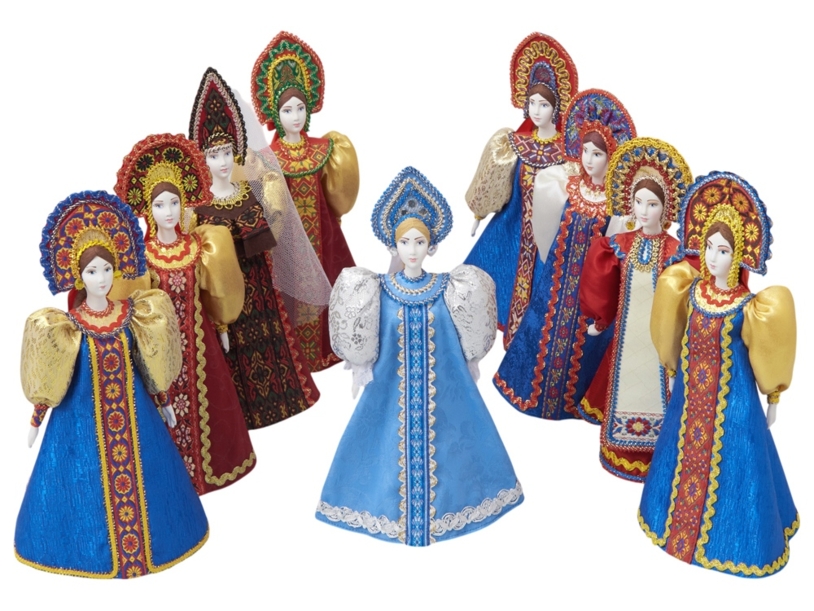 Подарочный набор: кукла, чай Малина с мятой, синий (Изображение 6)