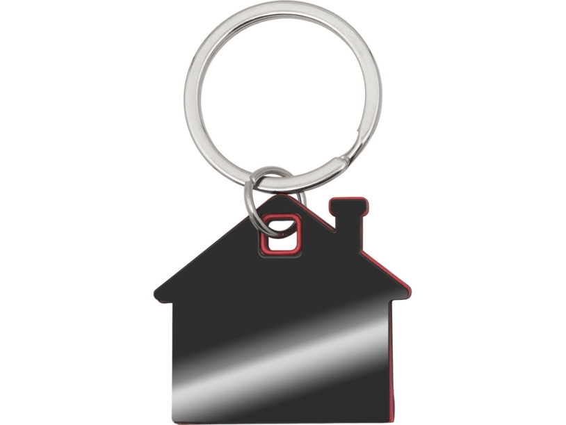 Брелок SteelPop House (стальной/красный)  (Изображение 2)