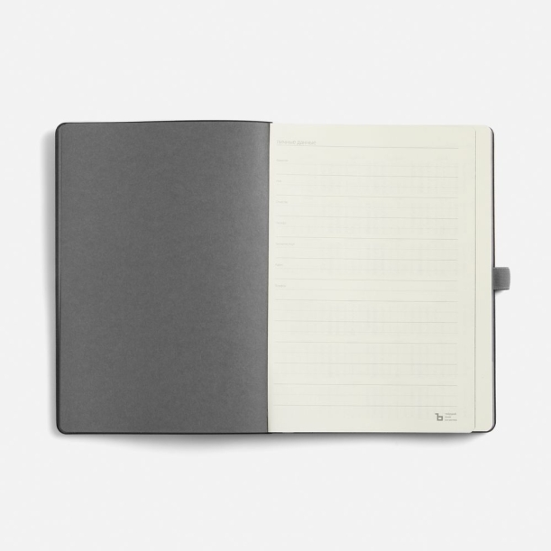 Ежедневник Peel Flex, недатированный, серый (Изображение 8)