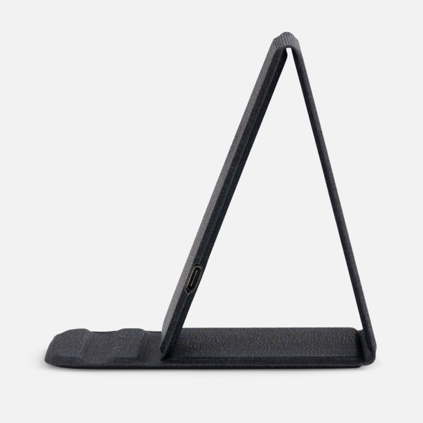 Подставка для смартфона с беспроводной зарядкой Kickstand, серая (Изображение 4)