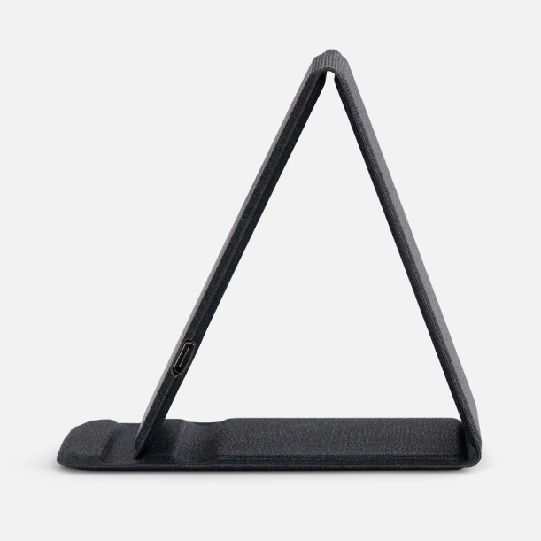 Подставка для смартфона с беспроводной зарядкой Kickstand, серая (Изображение 5)