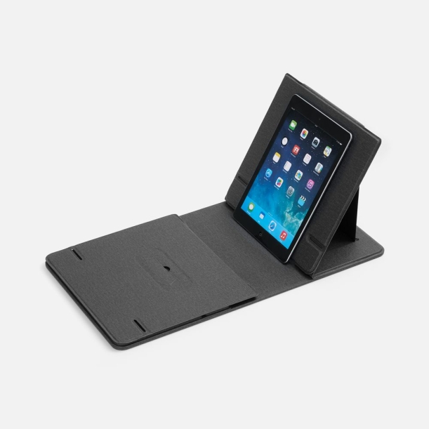 Складной стол для ноутбука с беспроводной зарядкой Kickstand Table, серый (Изображение 8)