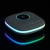 Bluetooth колонка с беспроводной зарядкой и подсветкой Terrafonic, серая (Изображение 14)