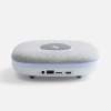 Bluetooth колонка с беспроводной зарядкой и подсветкой Terrafonic, серая (Изображение 4)