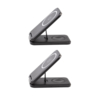 Складная беспроводная (15W) зарядная станция "Slap" с MagSafe (черный) (Изображение 7)
