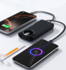Зарядное устройство "Phantom" 10000 mAh с 4мя встроенными кабелями и цифровым индикатором заряда (черный) (Изображение 5)