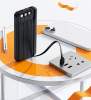 Зарядное устройство "Phantom" 10000 mAh с 4мя встроенными кабелями и цифровым индикатором заряда (черный) (Изображение 4)