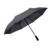 Зонт PRESTON складной с ручкой-фонариком, полуавтомат; темно-серый; D=100 см; нейлон (Изображение 1)
