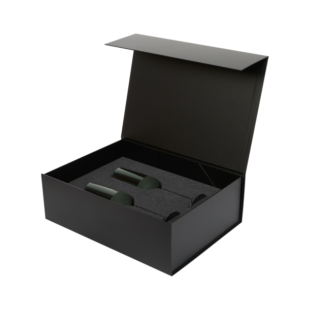 Подарочный набор 2 бокала для шампанского Emerald в черной коробке (Изображение 3)