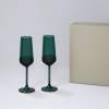 Подарочный набор 2 бокала для шампанского Emerald в серой коробке (Изображение 1)