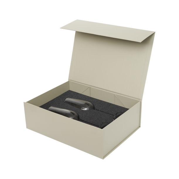 Подарочный набор 2 бокала для шампанского Blanche в серой коробке (Изображение 3)