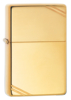 Зажигалка ZIPPO Vintage™ с покрытием High Polish Brass, латунь/сталь, золотистая, 38x13x57 мм (Изображение 1)
