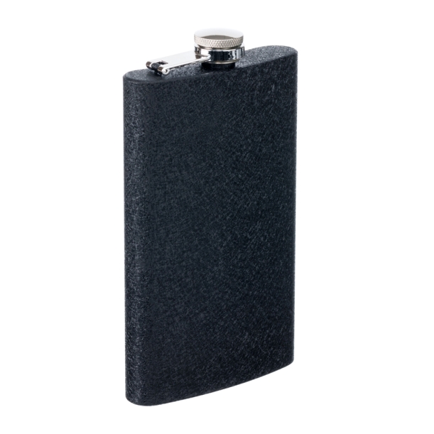 Фляга S.Quire 0,27 л, Black Ice, сталь, черная (Изображение 1)