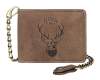 Бумажник KLONDIKE «Harry Deer», натуральная кожа в светло-коричневом цвете, 13 х 10 х 3 см (Изображение 1)