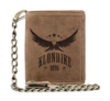 Бумажник KLONDIKE «Wayne Eagle», натуральная кожа в светло-коричневом цвете, 10,5 х 12,5 х 2,5 см (Изображение 1)