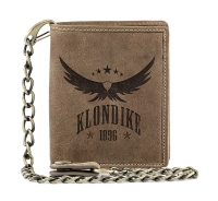 Бумажник KLONDIKE «Wayne Eagle», натуральная кожа в светло-коричневом цвете, 10,5 х 12,5 х 2,5 см
