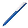 Ручка шариковая FLOW PURE, лазурный корпус/белый клип, пластик (Изображение 1)