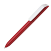 Ручка шариковая FLOW PURE, красный корпус/белый клип, пластик (Изображение 1)