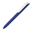 Ручка шариковая FLOW PURE, синий корпус/белый клип, пластик (Изображение 1)