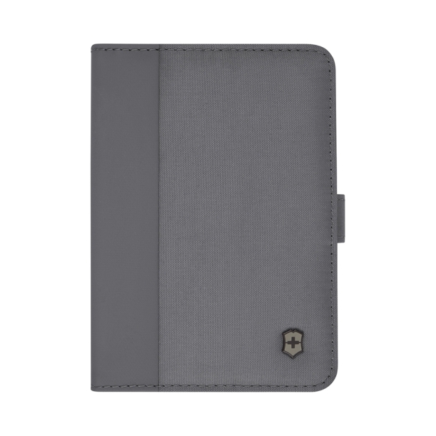 Обложка для паспорта VICTORINOX Travel Essentials, с защитой от сканирования RFID, серая, полиэстер, 11x1x15 см (Изображение 1)