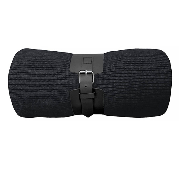 Плед  "Belt"; чёрный; 130 х 180 см; 100% акрил, с поясом (Изображение 1)