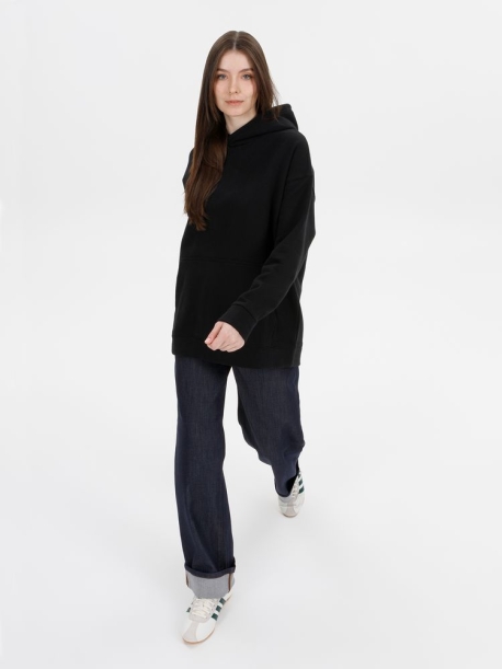 Худи оверсайз унисекс Snuggie, черное, размер XS/S (Изображение 11)