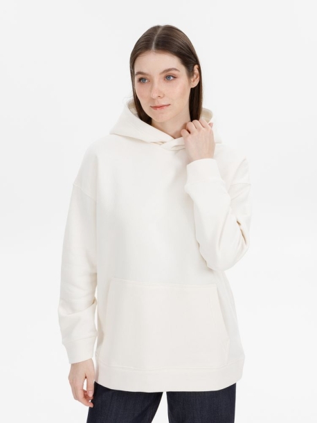 Худи оверсайз унисекс Snuggie, молочно-белое, размер XS/S (Изображение 5)