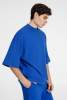Футболка оверсайз унисекс T9, синяя, размер M/L (Изображение 2)