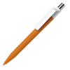 Ручка шариковая DOT, оранжевый корпус/белый клип, soft touch покрытие, пластик (Изображение 1)