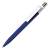 Ручка шариковая DOT, синий корпус/белый клип, soft touch покрытие, пластик (Изображение 1)