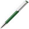 Ручка шариковая TAG, зеленый корпус/белый клип, пластик (Изображение 1)