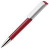 Ручка шариковая TAG, красный корпус/белый клип, пластик (Изображение 1)