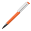 Ручка шариковая TAG, оранжевый корпус/белый клип, пластик (Изображение 1)