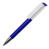Ручка шариковая TAG, синий корпус/белый клип, пластик (Изображение 1)