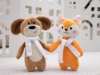 Мягкая игрушка Beastie Toys, собачка с белым шарфом (Изображение 7)