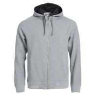 Толстовка  мужская Classic Hoody Full Zip, меланж _L, 85% хлопок, 15% вискоза, 300 грм2