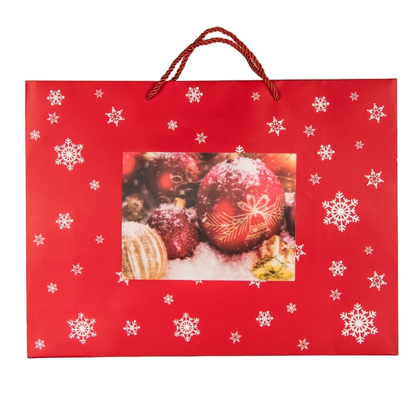 Пакет малый  RED WONDER 32*27*11 см, красный (Изображение 1)