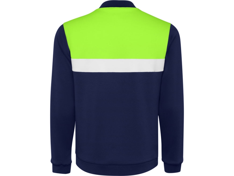 Спортивная куртка Leros, унисекс (лайм/navy) S (Изображение 2)