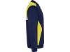Спортивная куртка Leros, унисекс (желтый/navy) 2XL (Изображение 4)