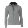 Толстовка женская Classic Hoody Full Zip, серый меланж_L, 85% хлопок, 15% вискоза, 300 грм2 (Изображение 1)