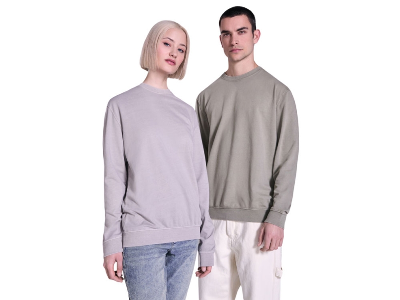 Свитшот Jaya, унисекс (каменистый выстиранный) XS (Изображение 8)