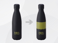 Вакуумная термобутылка Vacuum bottle C1, soft touch, 500 мл, черный, с УФ печатью