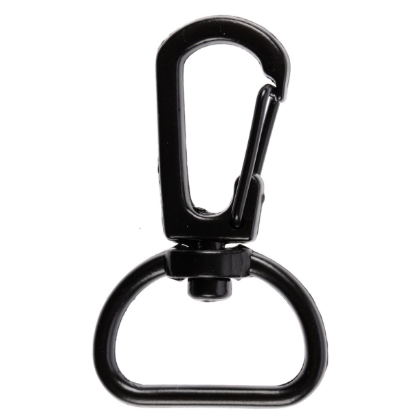 Застежка-карабин Snap Hook, M, черная (Изображение 1)