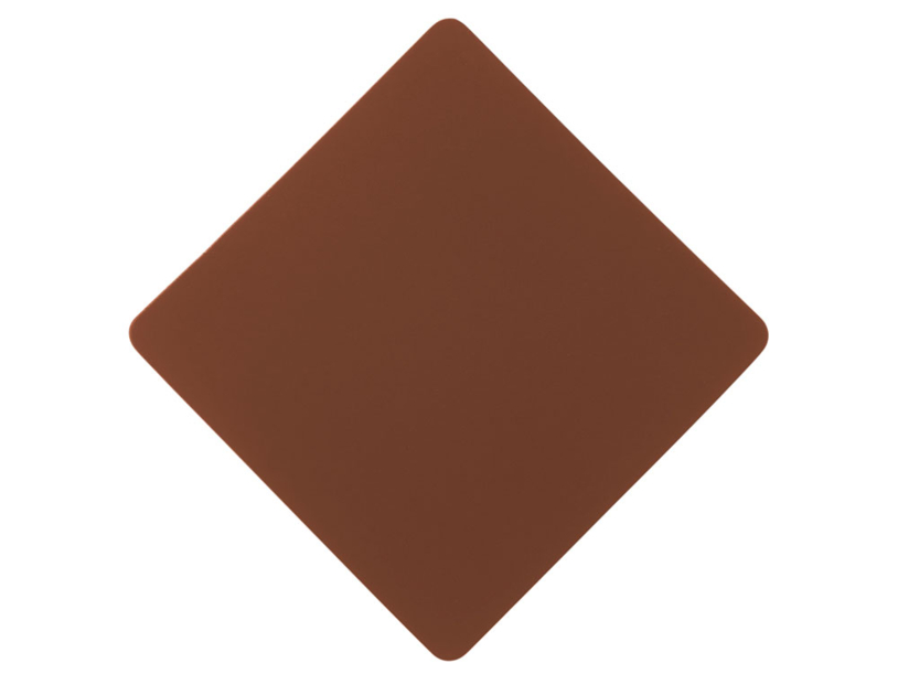 ПАТЧ РОМБ soft-touch (коричневый) 7,6 х 7,6 см (Изображение 1)