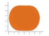 Патч Овал, soft-touch (оранжевый)  (Изображение 2)