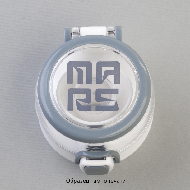 Бутылка для воды "Vita" с нанесением "Марсианин" 600 мл (серый с белым) (Изображение 4)