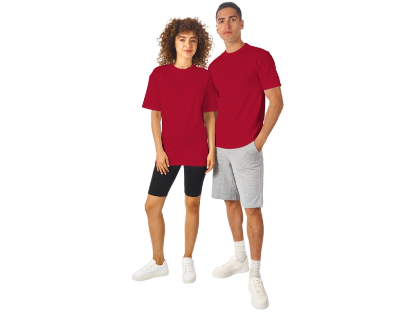 Футболка из френч терри Warsaw, унисекс (красный) XS (Изображение 6)