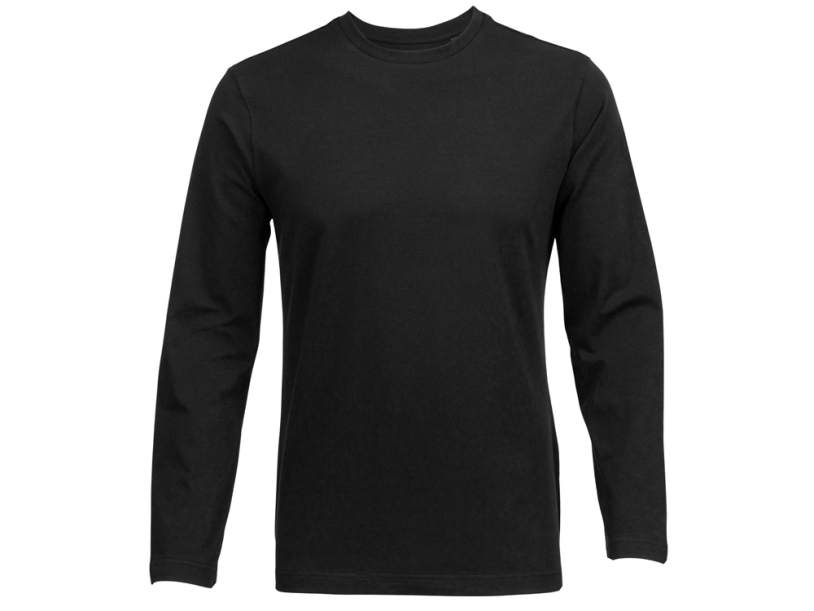 Футболка HD Fit с длинным рукавом, мужская (черный) L (Изображение 1)