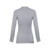 Рубашка-поло женская BERN WOMEN, д/р, серый меланж, 2XL, 85% хлопок, 15% вискоза, плотность 210 г/м2 (Изображение 3)