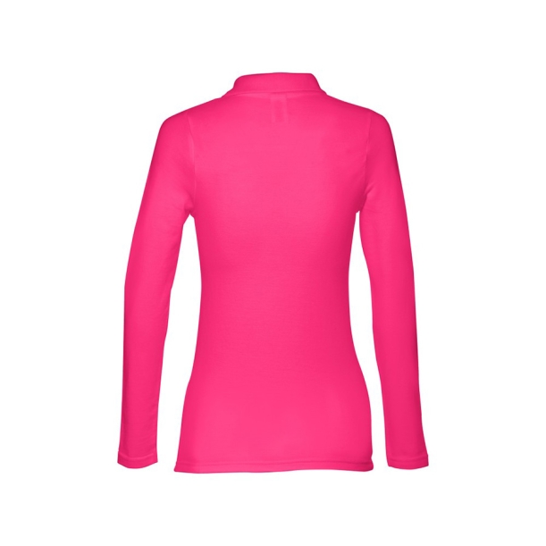 Рубашка-поло женская BERN WOMEN, д/р, фуксия, 2XL, 100% хлопок, плотность 210 г/м2 (Изображение 3)